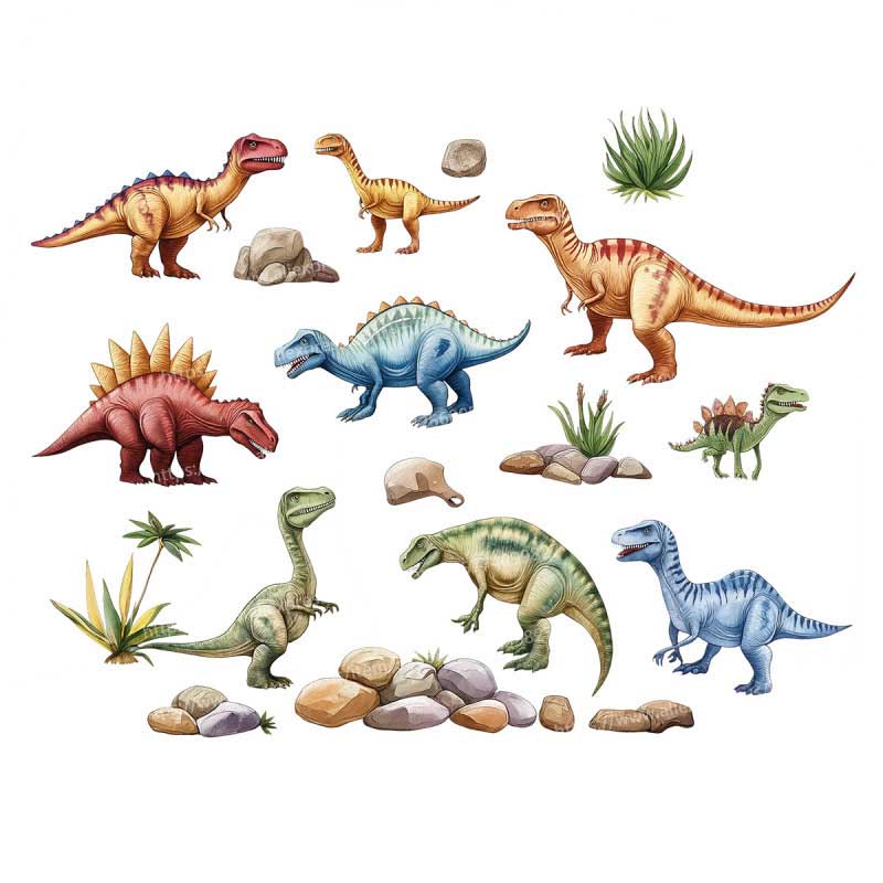 Baby Nursery Mural Wallpaper - Dinosaur Wall Sticker Baby Kids Room