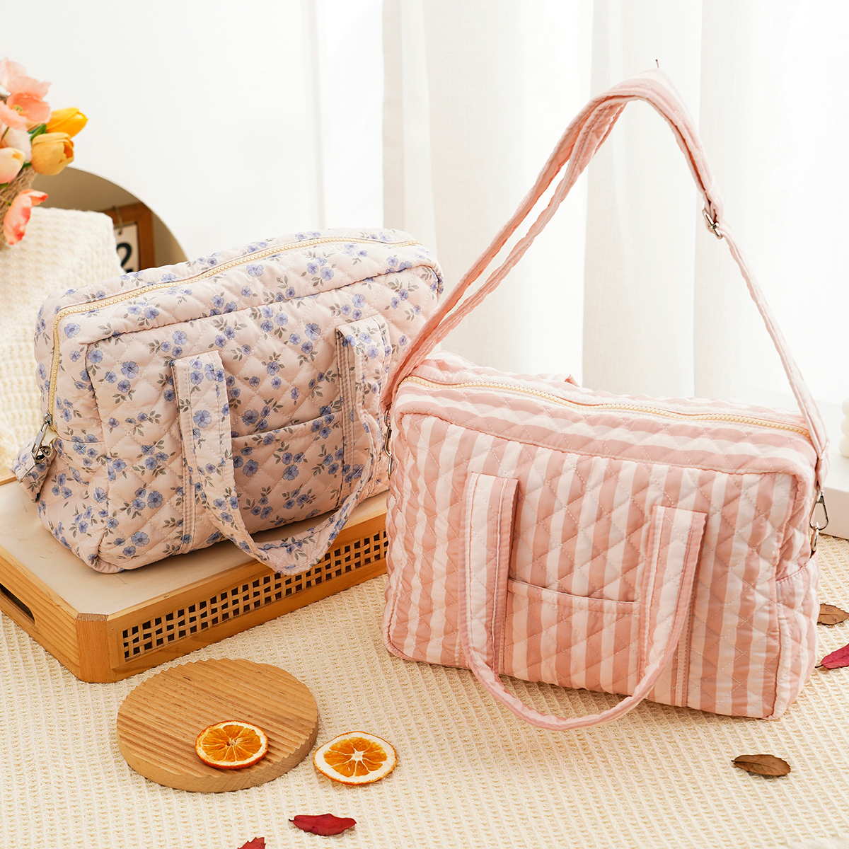 Baby Nursery Bags - Happyflute Quilted Mummy Bag Multi-functional Baby