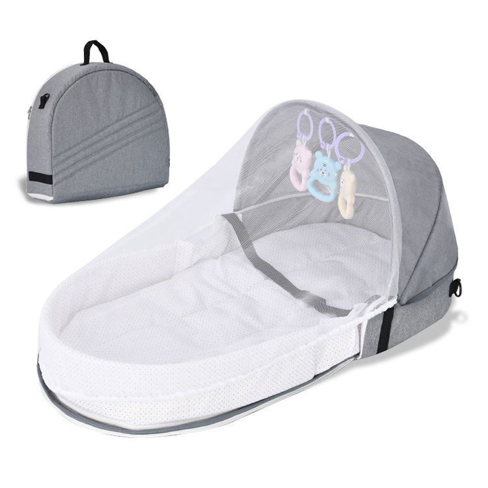 Baby Nursery Elephant - Portable Travel Baby Crib Foldable Baby