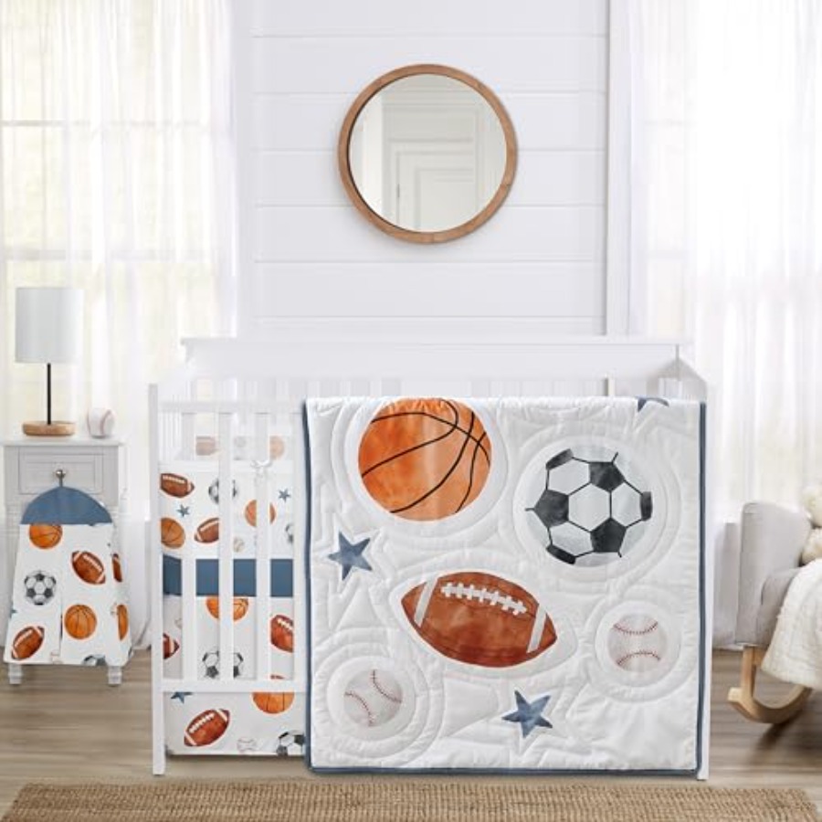 Baby Nursery Themes Boy - Sports Theme Boy Baby Crib Bedding