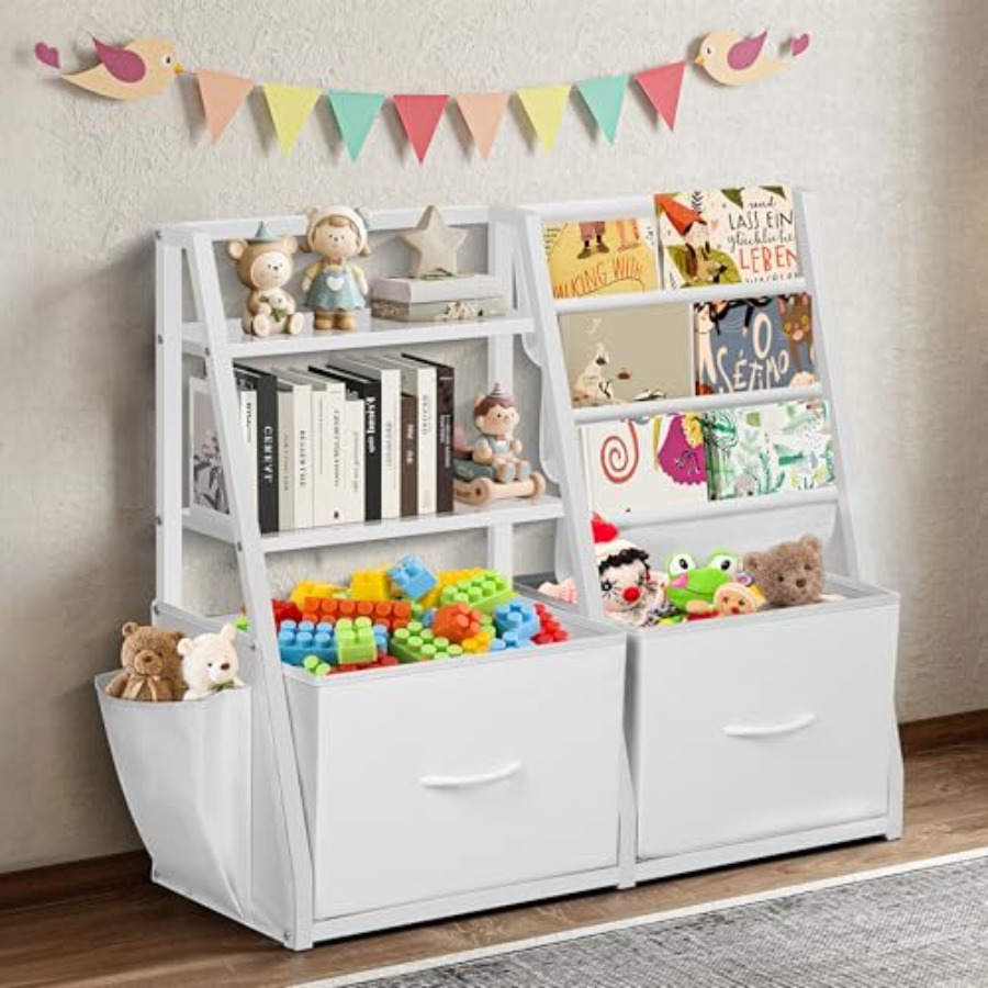 Baby Nursery Shelves - Bookshelf and Toy Storage Book Shelf