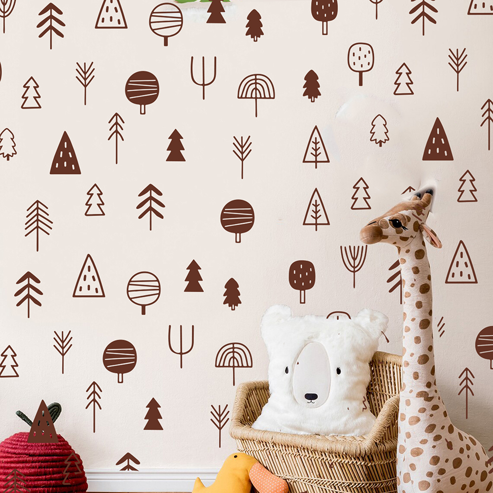 Baby Nursery Tree - Nordic Woodland Tree Wall Sticker Decal