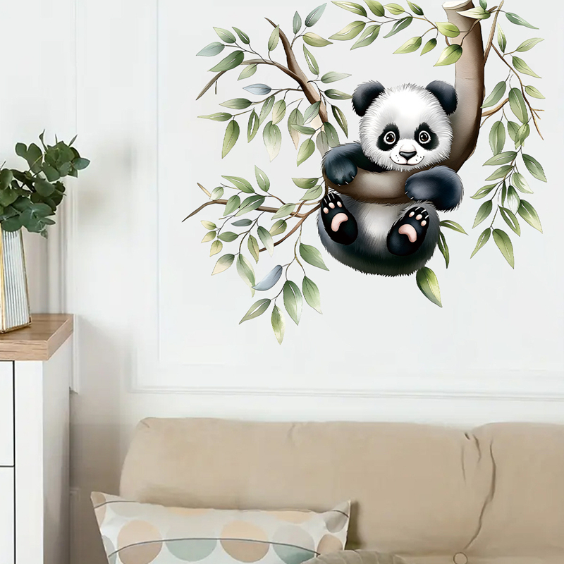 Baby Nursery Tree - Cute Animal Poster Baby Panda on