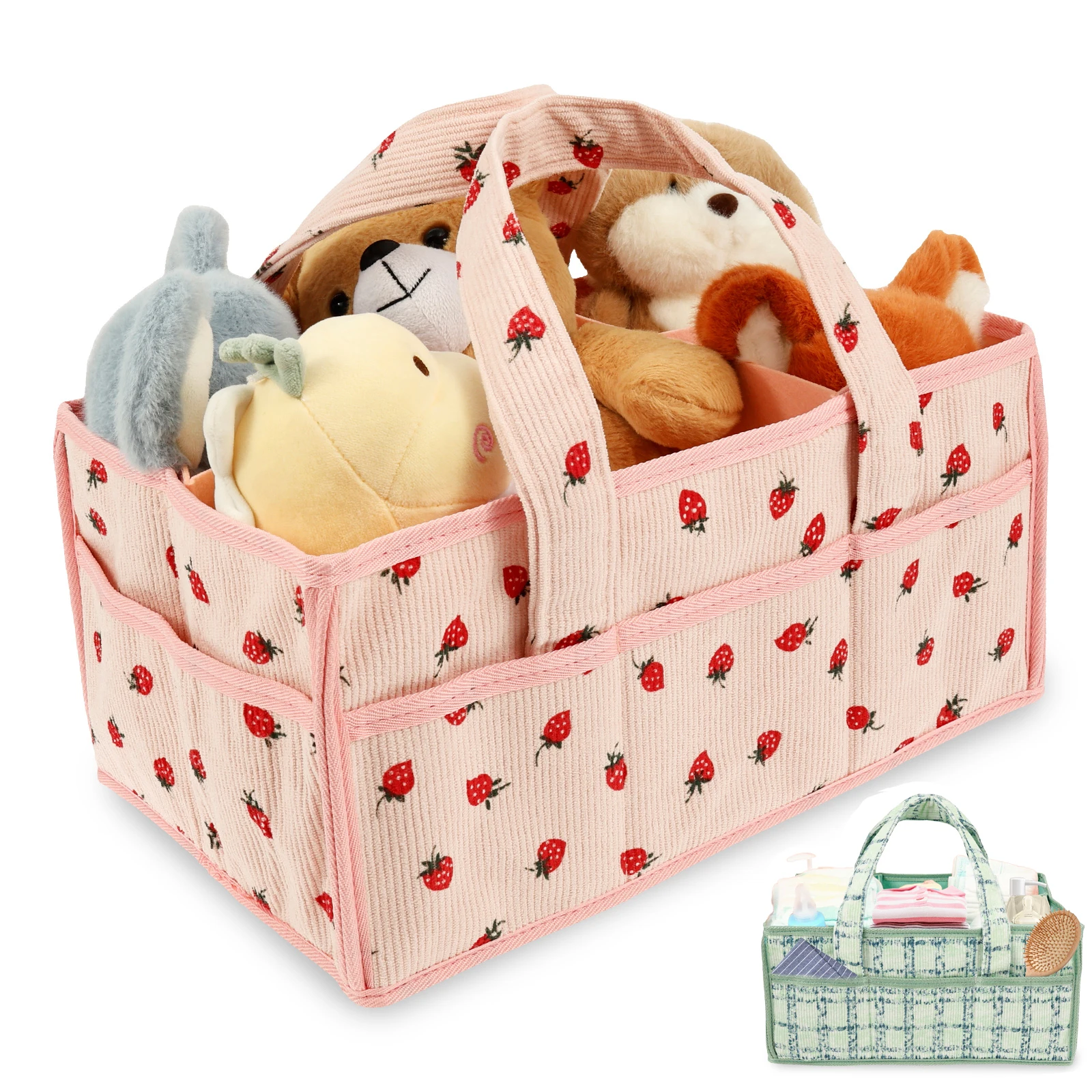 Baby Nursery Bags - Baby Diaper Caddy Bag Portable Nappy
