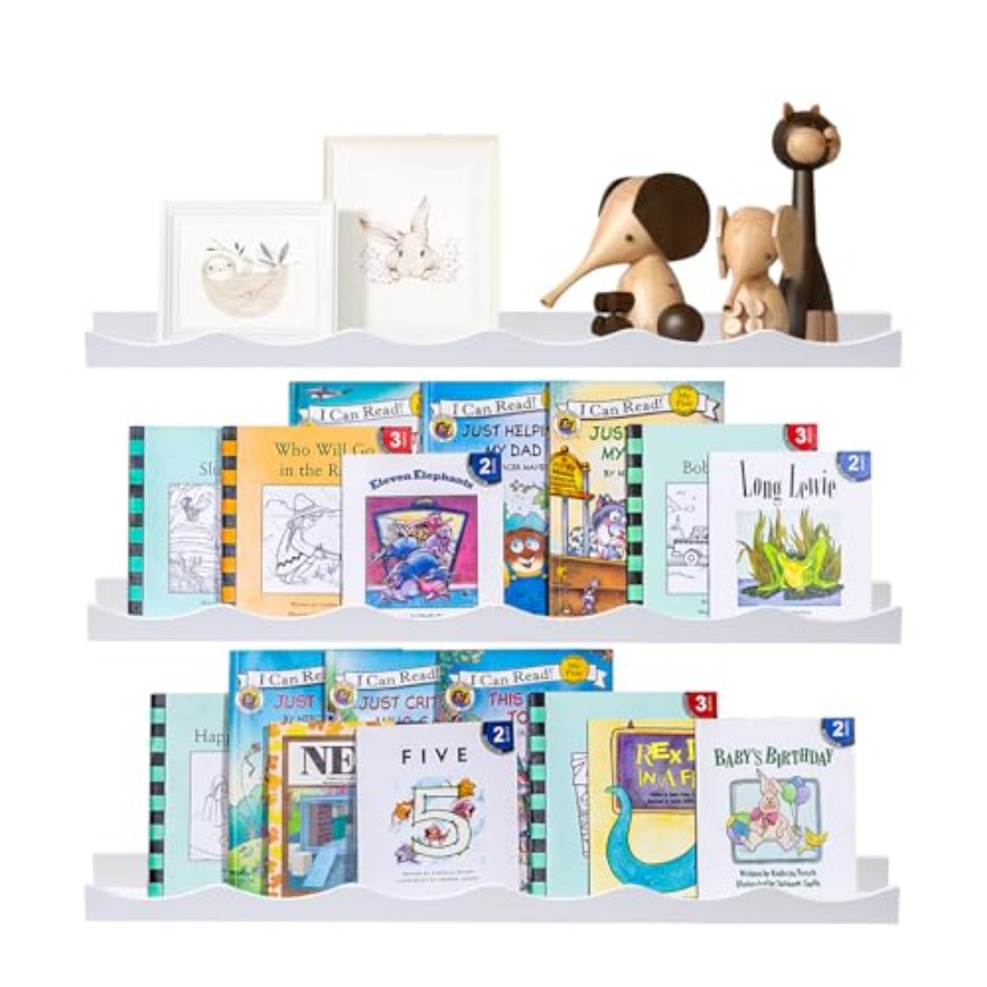 Baby Nursery Shelves - Floating Bookshelf for Floating Shelves for