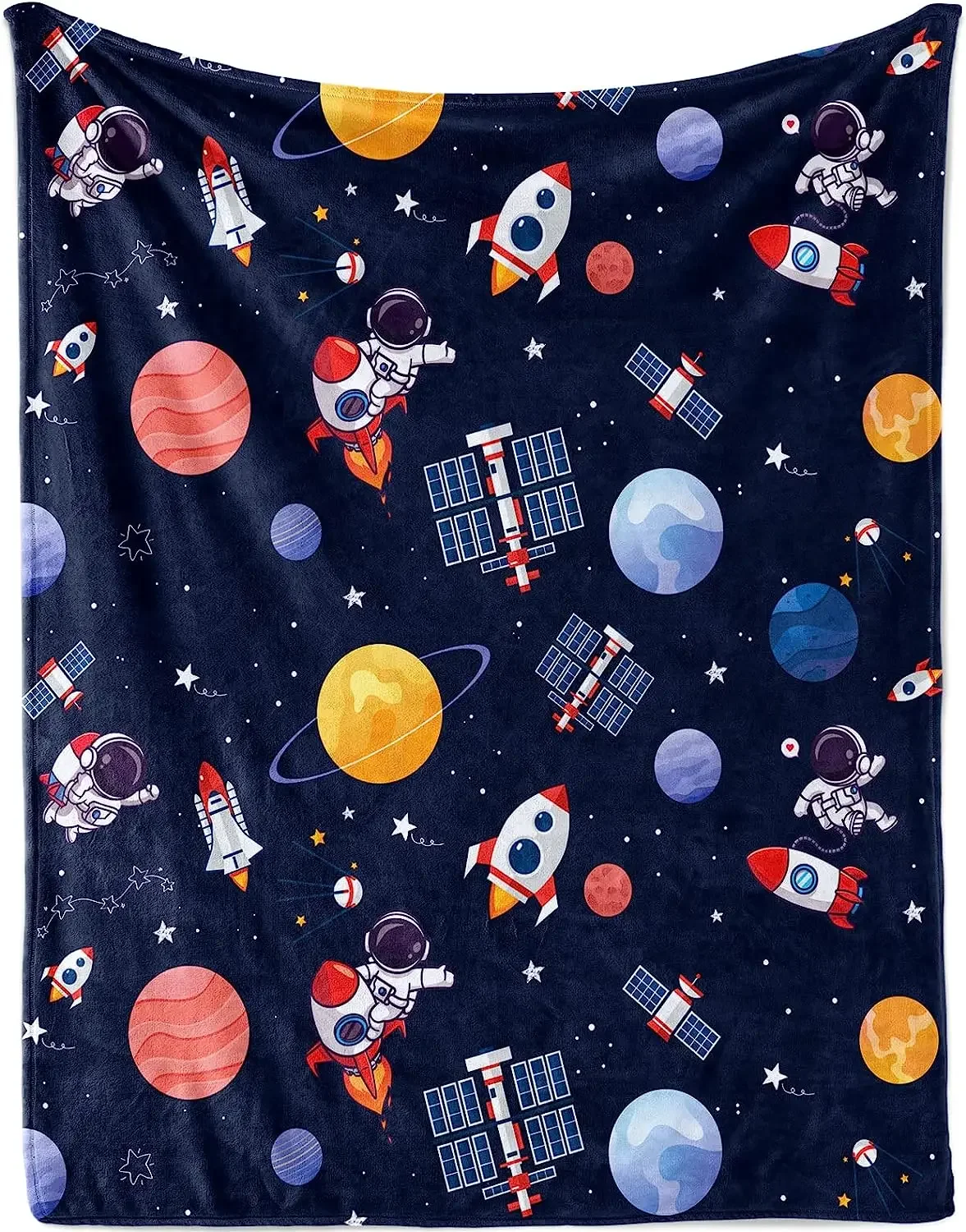 Baby Nursery Themes Boy - Outer Space Blanket for Boys, Soft