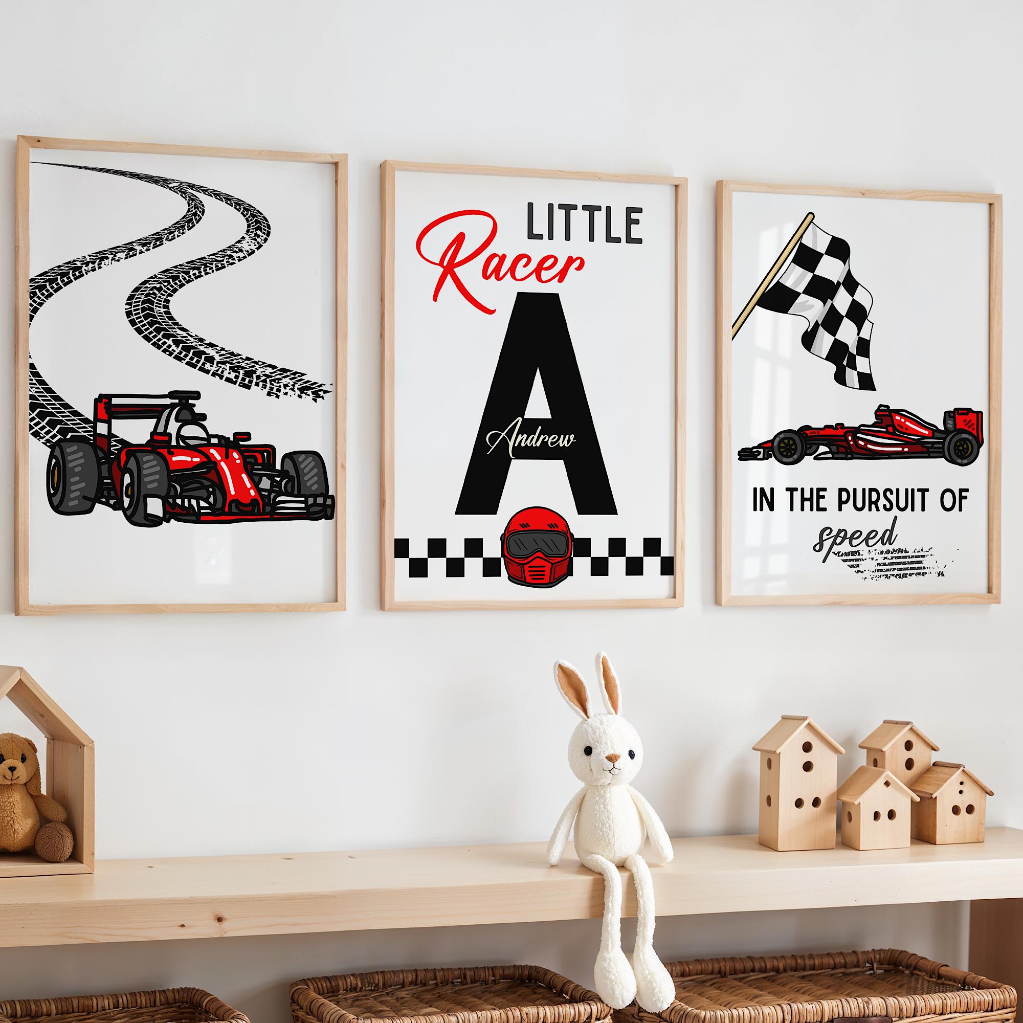 Custom Name Racing Car Nursery – обзор и цена Baby Nursery Art