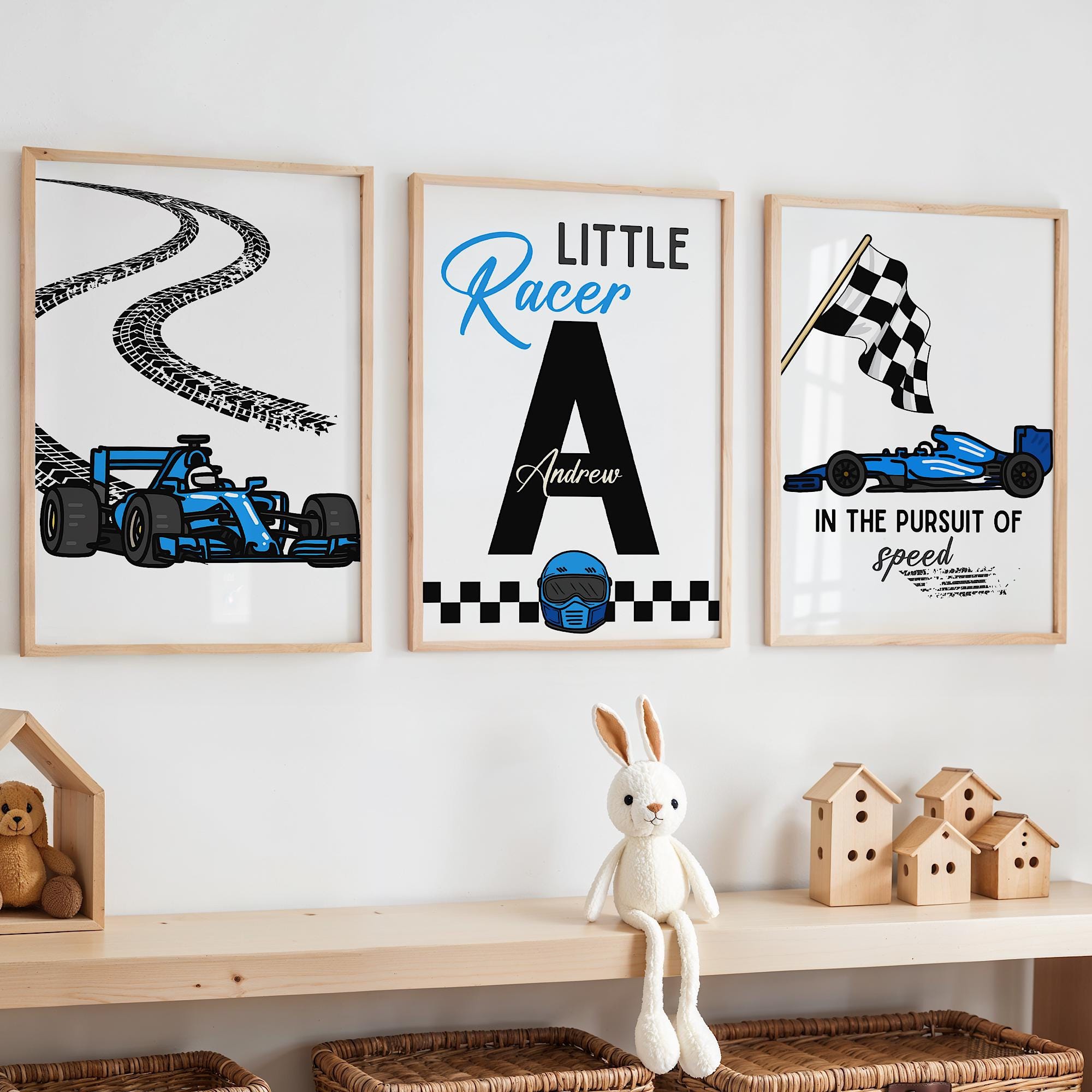 Custom Name Racing Car Nursery – обзор и цена Baby Nursery Art