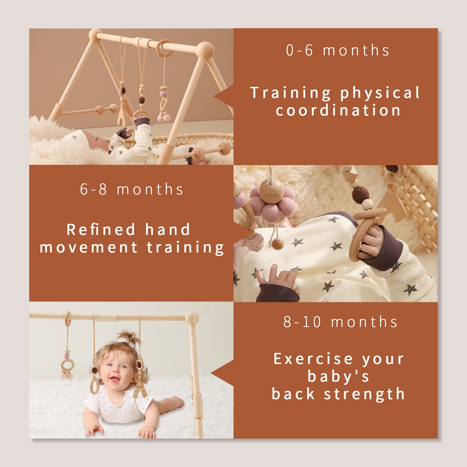 Baby Wooden Toys Play Gym Ordi – обзор и цена Baby Nursery Nurse