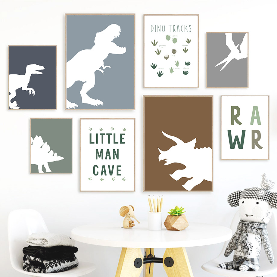 Jurassic Dinosaur Tyrannosauru – обзор и цена Baby Nursery Art