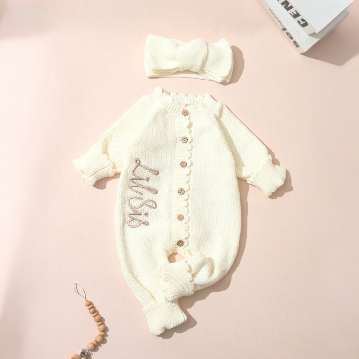 2PCS Infant Girl Cream Knit Co – обзор и цена Baby Nursery Embroidery