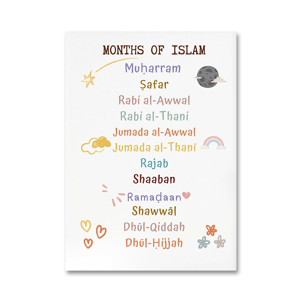 1pc frameless  Islam Muslim Pr – обзор и цена Baby Nursery Art