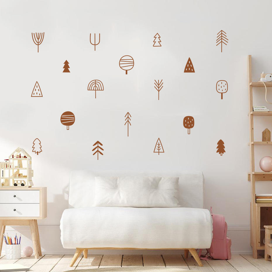 Woodland Trees Boho Wall Stick – обзор и цена Baby Nursery Tree