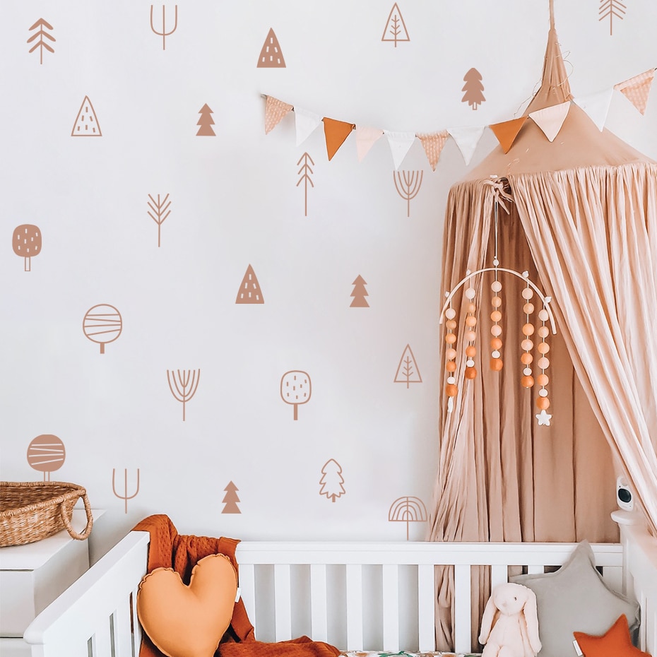 Woodland Trees Boho Wall Stick – обзор и цена Baby Nursery Tree