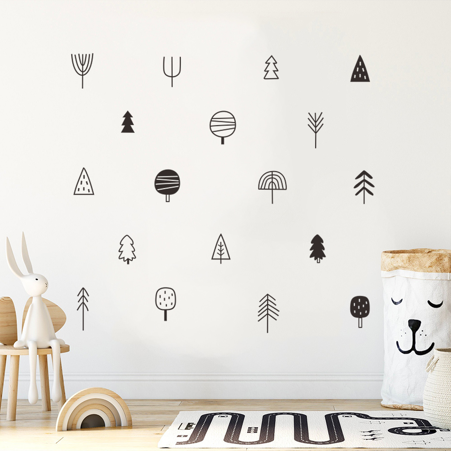 Woodland Trees Boho Wall Stick – обзор и цена Baby Nursery Tree
