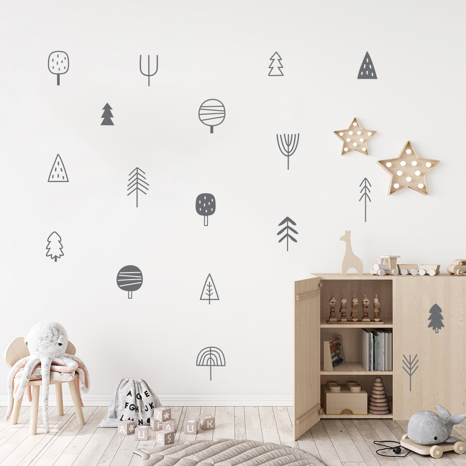 Woodland Trees Boho Wall Stick – обзор и цена Baby Nursery Tree