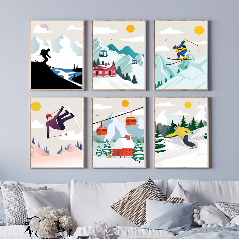 Minimalist Snow Mountain Canva – обзор и цена Baby Nursery Themes Girl