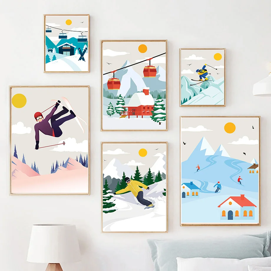 Minimalist Snow Mountain Canva – обзор и цена Baby Nursery Themes Girl