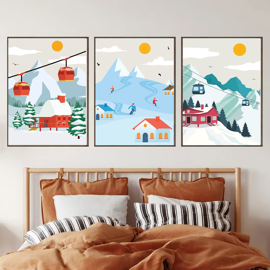 Minimalist Snow Mountain Canva – обзор и цена Baby Nursery Themes Girl