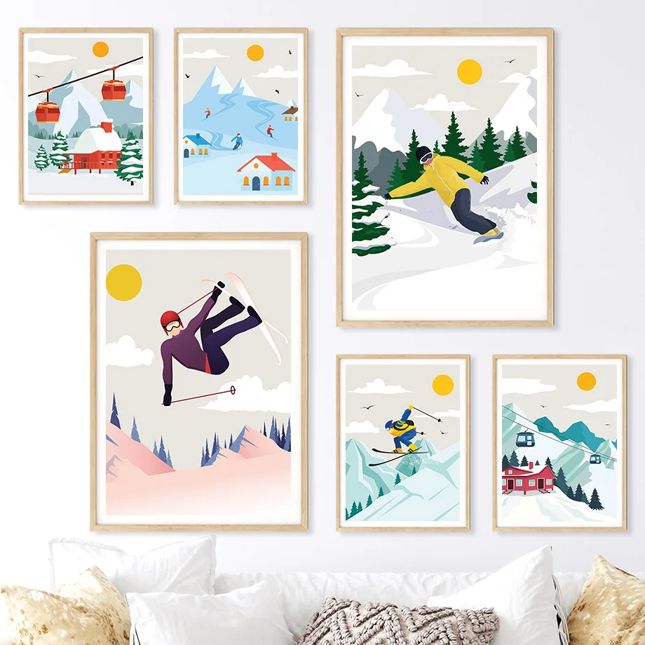 Minimalist Snow Mountain Canva – обзор и цена Baby Nursery Themes Girl
