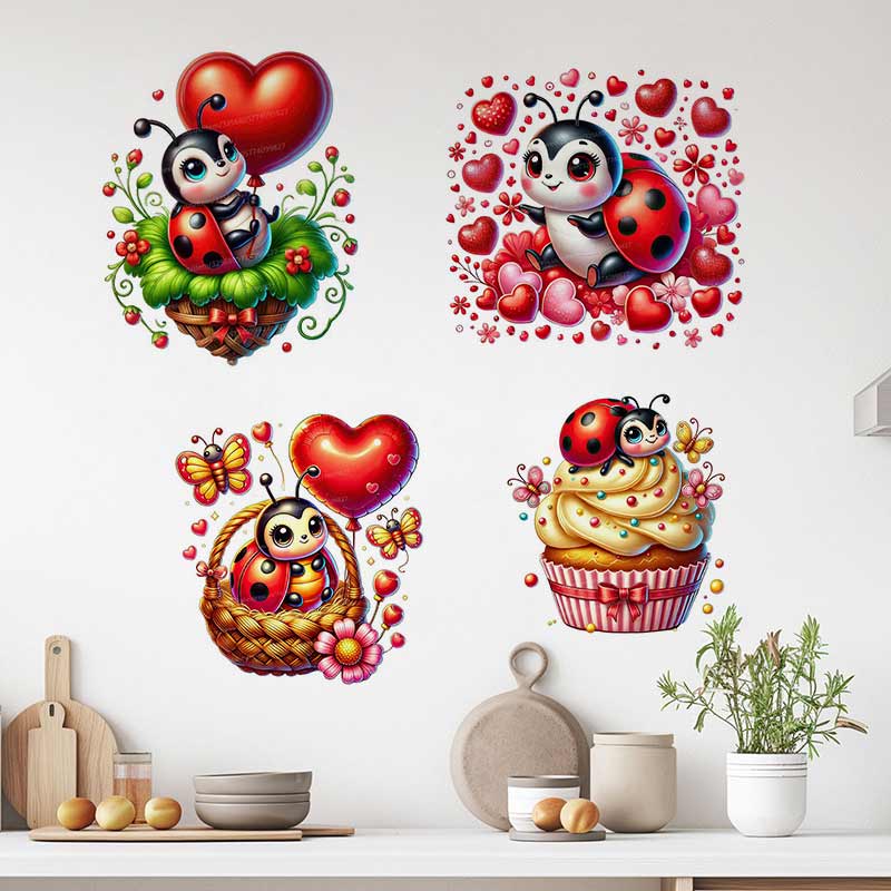 Cute Ladybug Wall Sticker Baby – обзор и цена Baby Nursery Mural Wallpaper