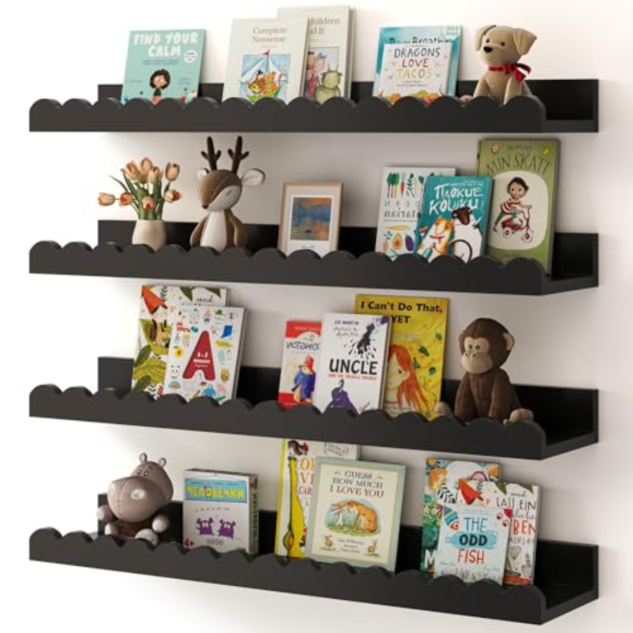 Nursery Book Shelves 4-Pack Fl – обзор и цена Baby Nursery Shelves