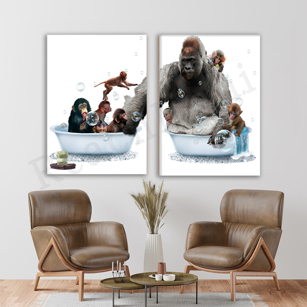 Gorilla Nursery Tub Print, Bab – обзор и цена Baby Nursery Zoo Animals
