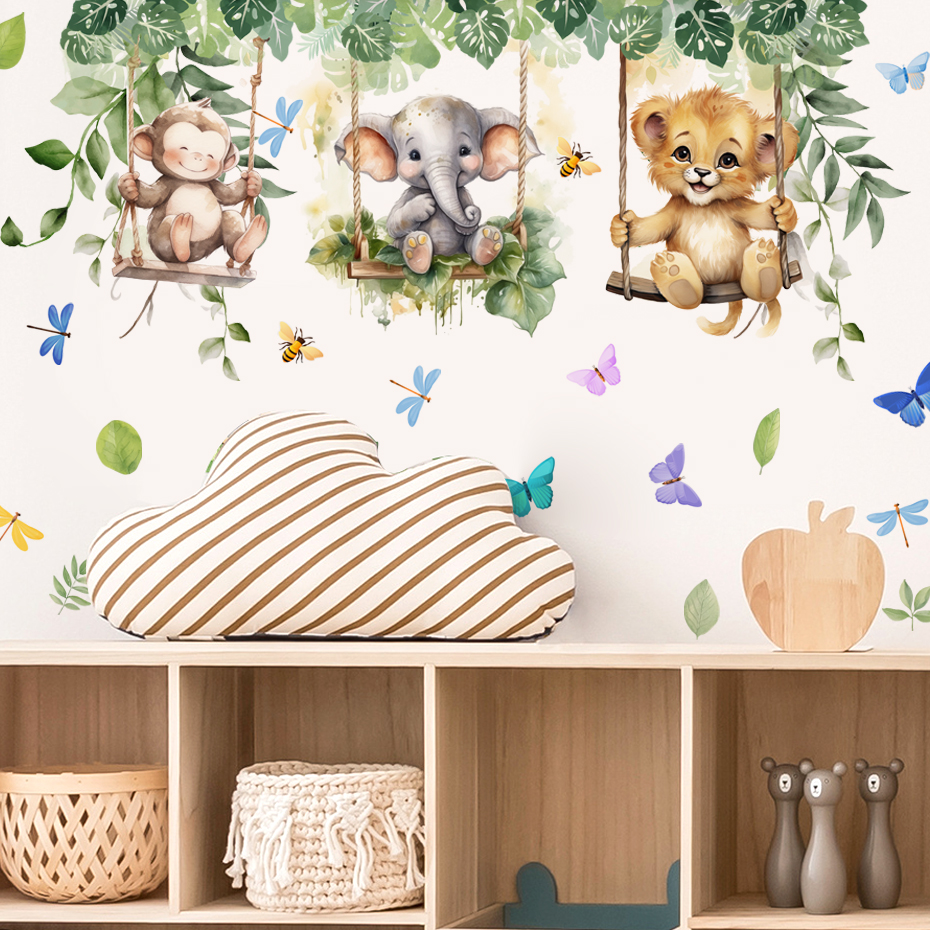 Cartoon Jungle Animals Theme W – обзор и цена Baby Nursery Themes Girl