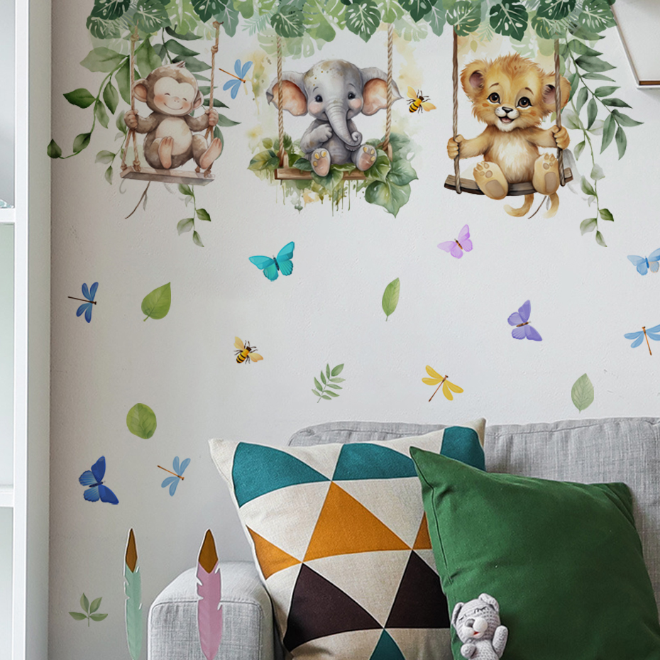 Cartoon Jungle Animals Theme W – обзор и цена Baby Nursery Themes Girl