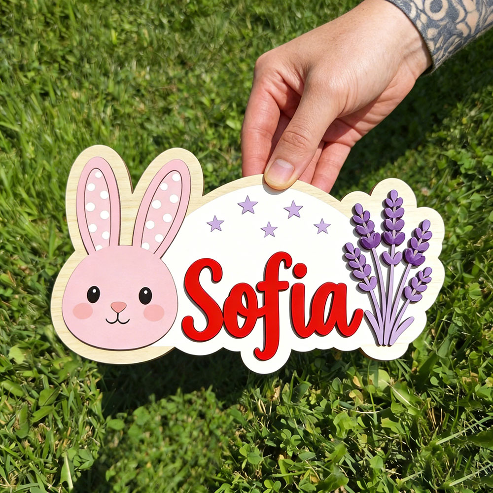 25cm Personalized Pastel Bunny – обзор и цена Baby Nursery Themes Girl