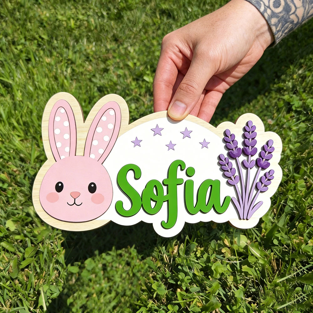 25cm Personalized Pastel Bunny – обзор и цена Baby Nursery Themes Girl