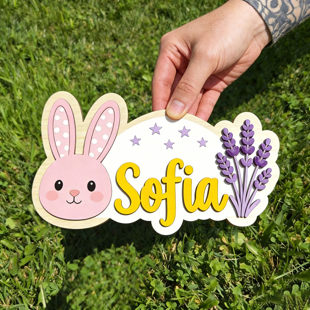 25cm Personalized Pastel Bunny – обзор и цена Baby Nursery Themes Girl