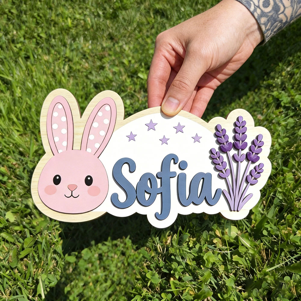 25cm Personalized Pastel Bunny – обзор и цена Baby Nursery Themes Girl