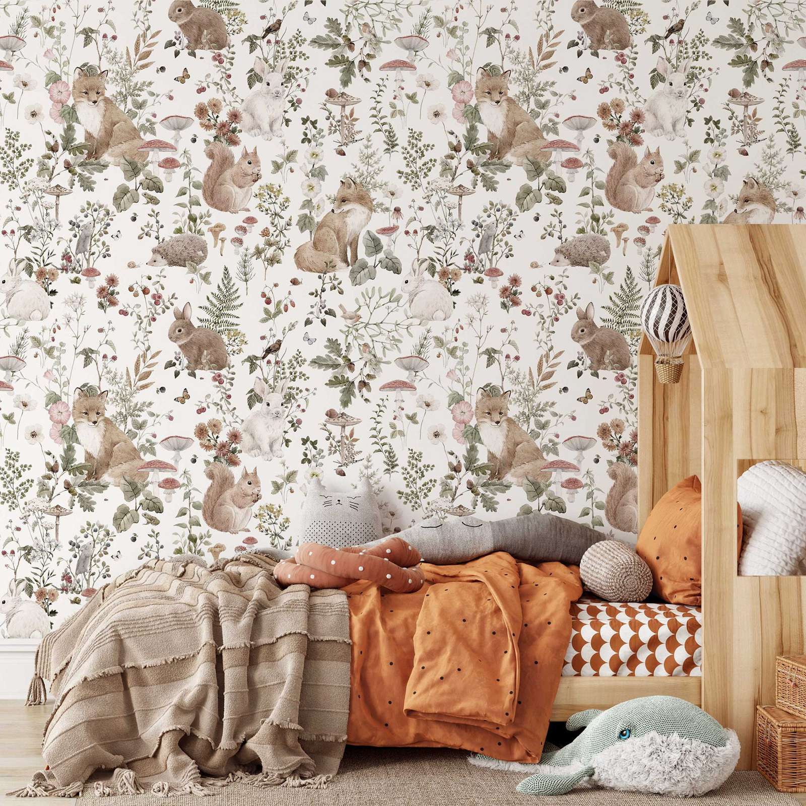 Forest Babies MuraL, Boys Nurs – обзор и цена Baby Nursery Mural Wallpaper