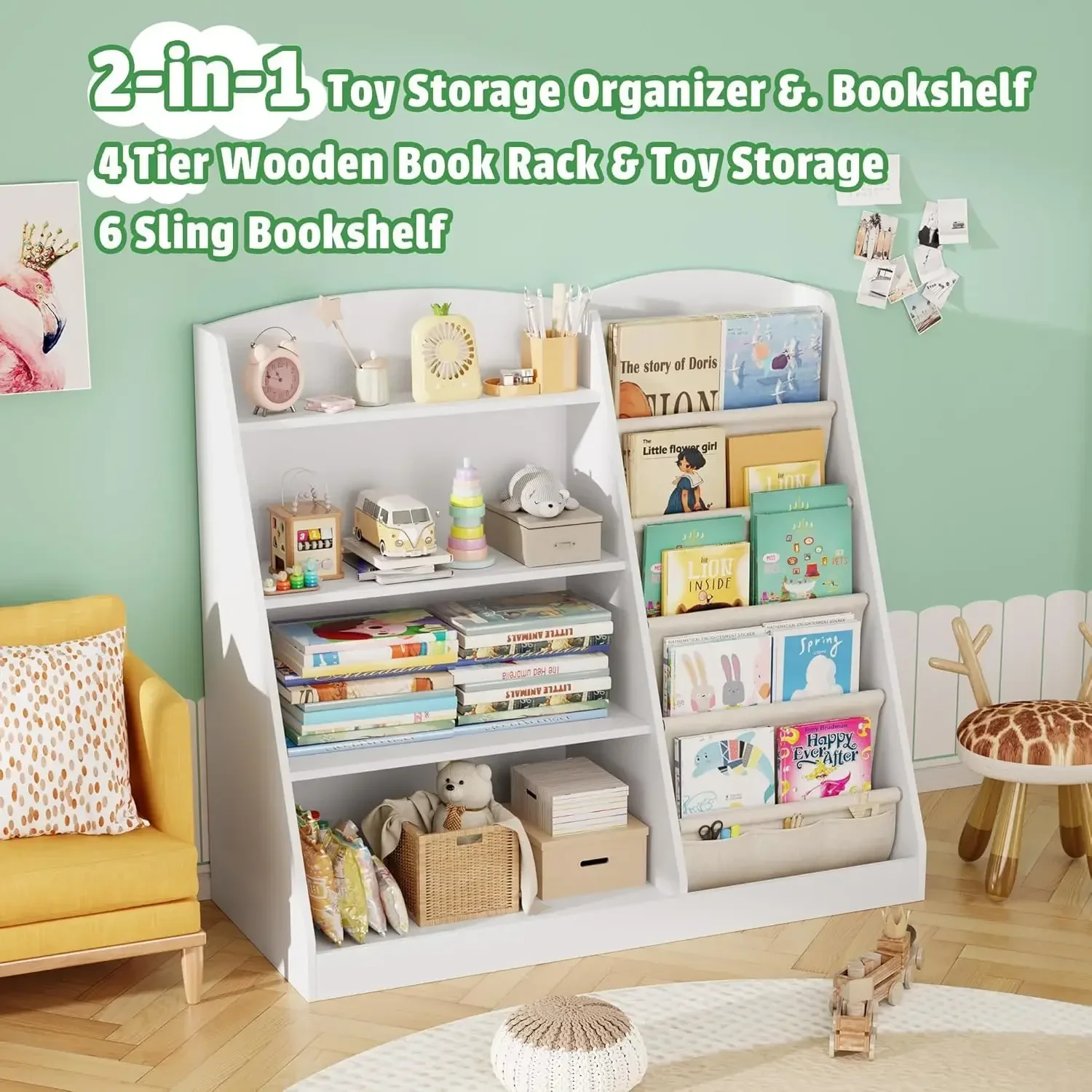 bookshelf Storage Organizer 4  – обзор и цена Baby Nursery Shelves