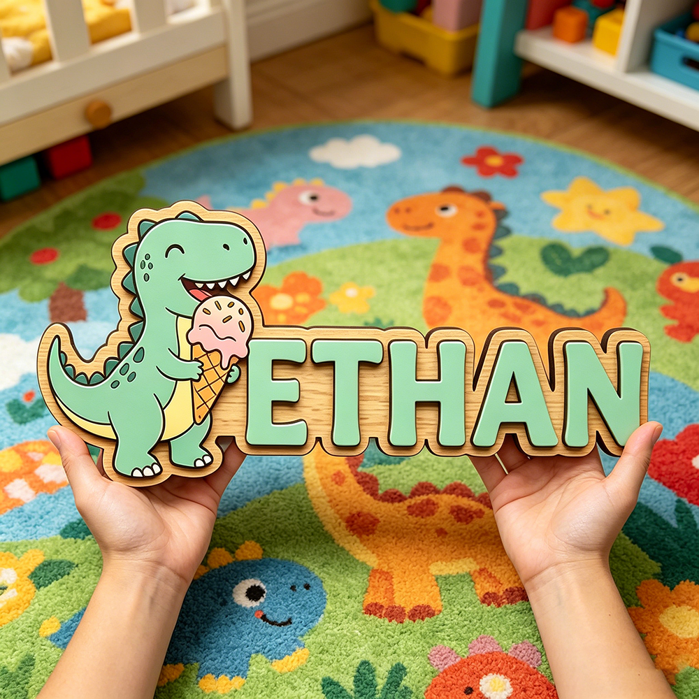 Whimsical Ice Cream Dinosaur C – обзор и цена Baby Nursery Usa