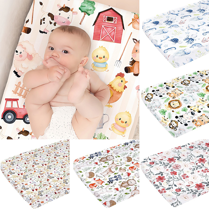 Diaper Changing Pad Cover Prin – обзор и цена Changing Table Topper