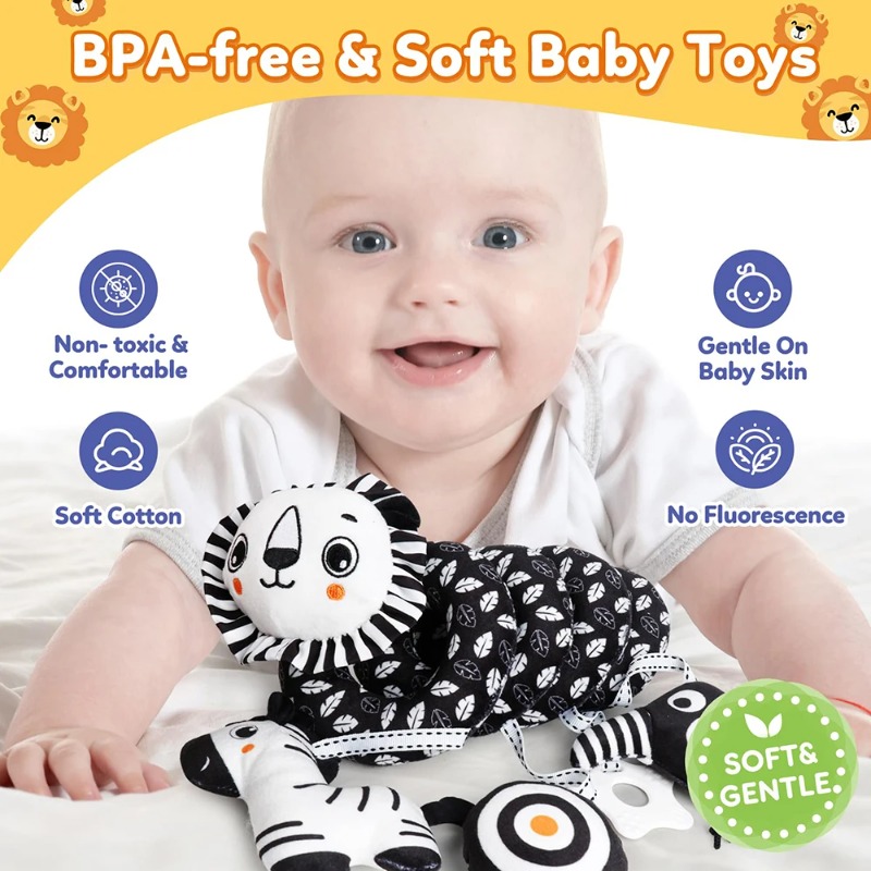 Baby Carseat Toy Black & White – обзор и цена Crib Mobile Musical