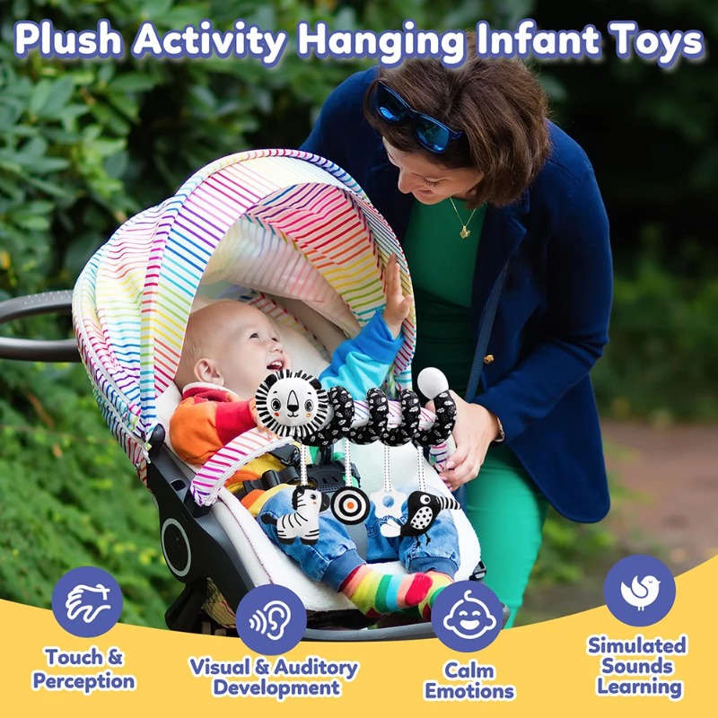 Baby Carseat Toy Black & White – обзор и цена Crib Mobile Musical