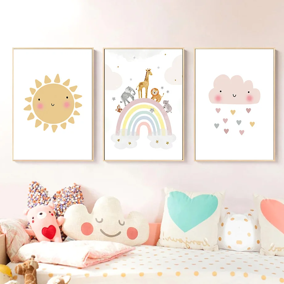 Giraffe Elephant Hot Balloon S – обзор и цена Baby Nursery Art
