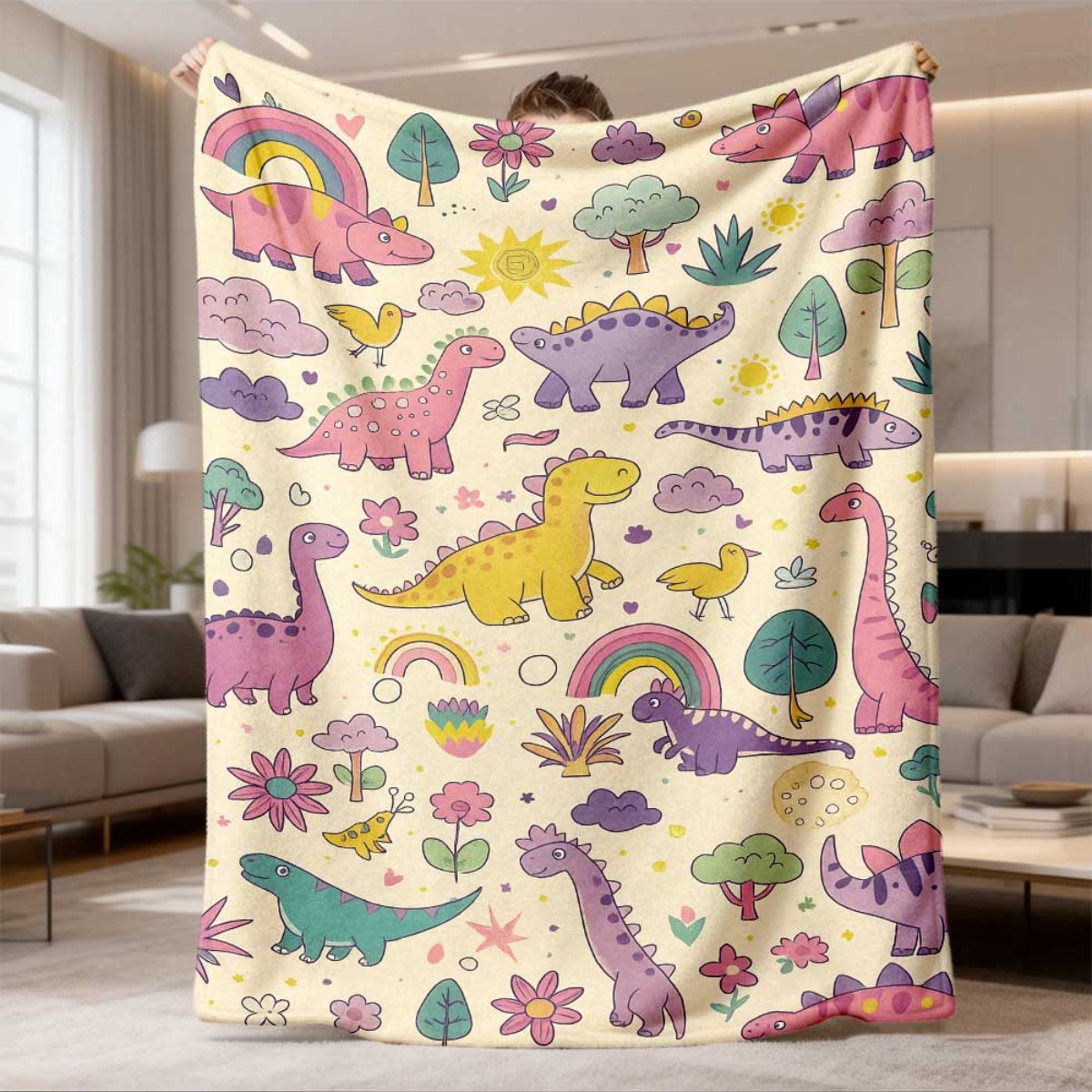 Super Cute Dinosaur Rainbow Th – обзор и цена Baby Nursery Themes Girl