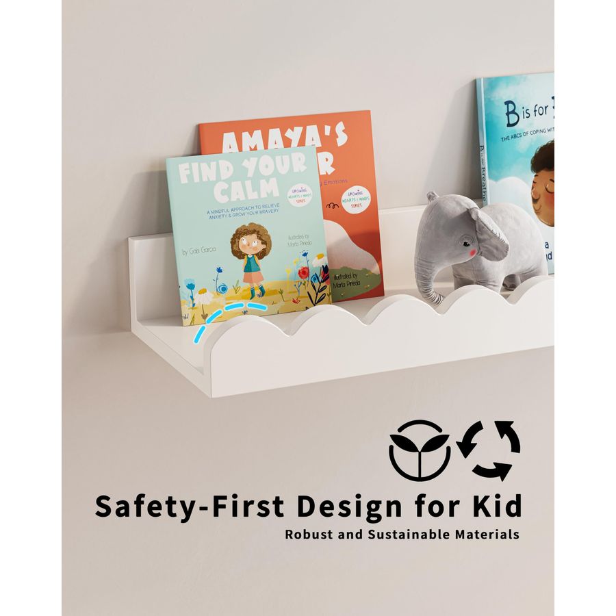 Book Shelves, Set of 3, Nurser – обзор и цена Baby Nursery Shelves