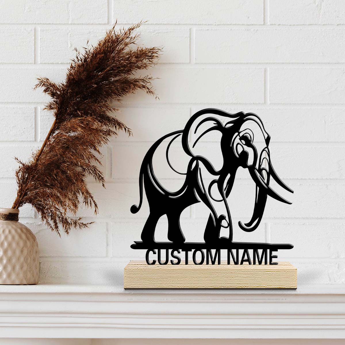 1pc Romantic Personalized Cust – обзор и цена Baby Nursery Elephant