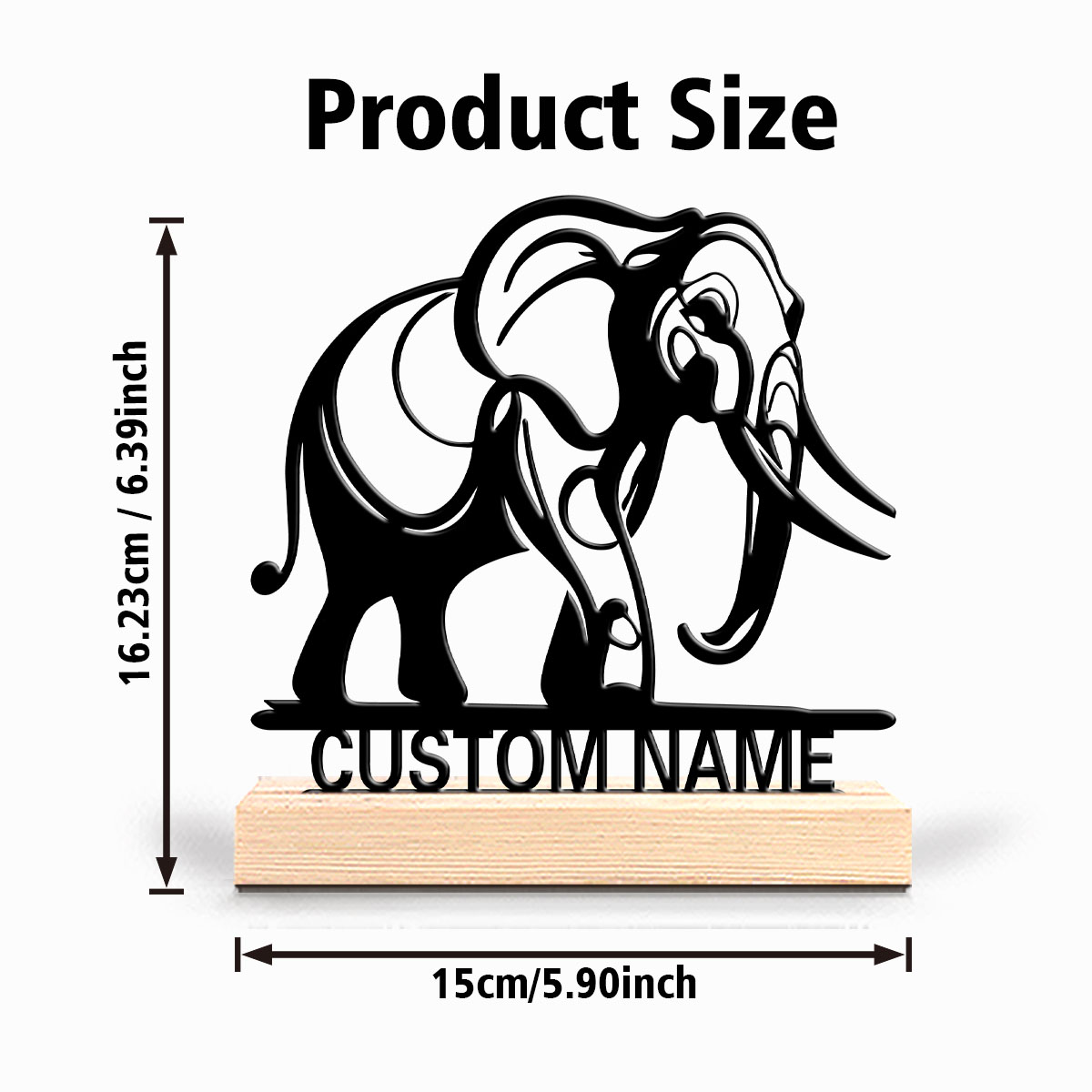 1pc Romantic Personalized Cust – обзор и цена Baby Nursery Elephant