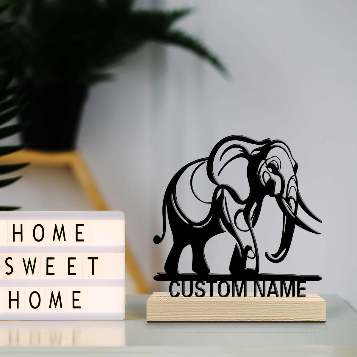 1pc Romantic Personalized Cust – обзор и цена Baby Nursery Elephant