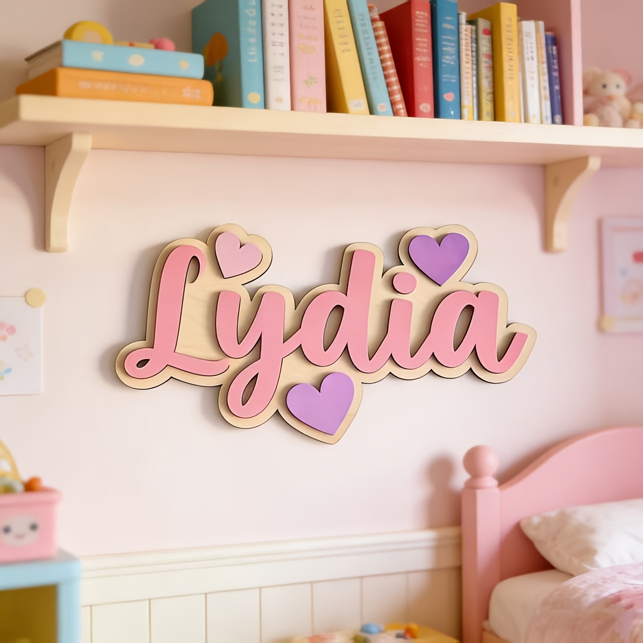 Personalized Gradient Heart Na – обзор и цена Baby Nursery Usa
