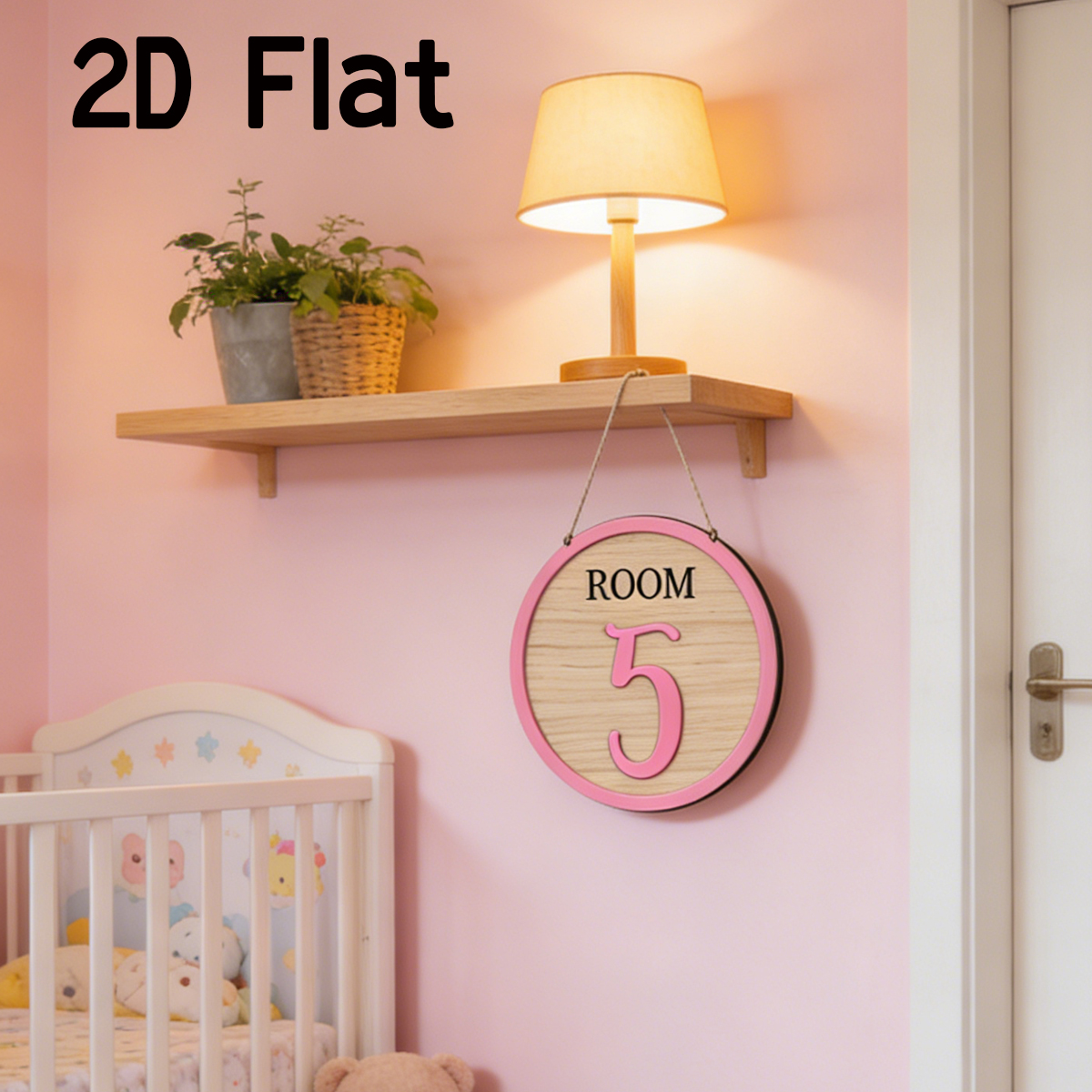 1Pc Cutom Pink Room Number Woo – обзор и цена Baby Nursery Usa