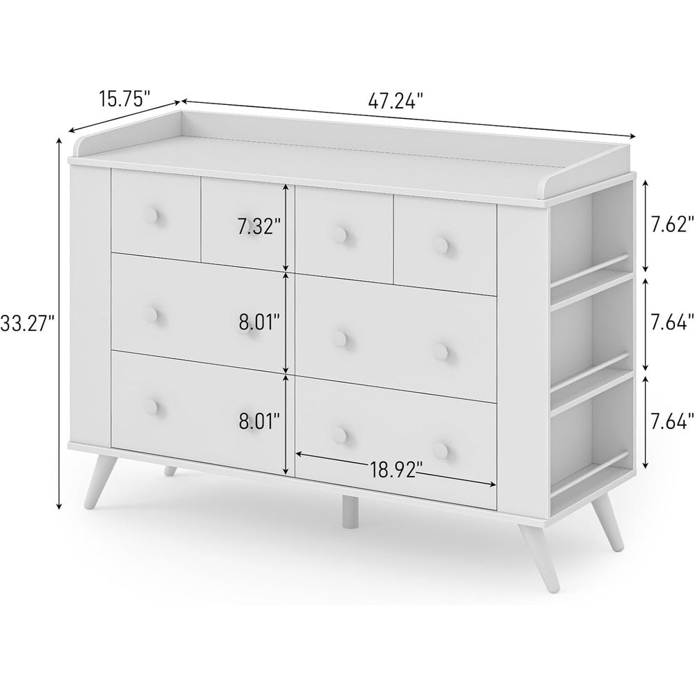 Children's 8-Drawer Dresser, N – обзор и цена Baby Nursery Shelves