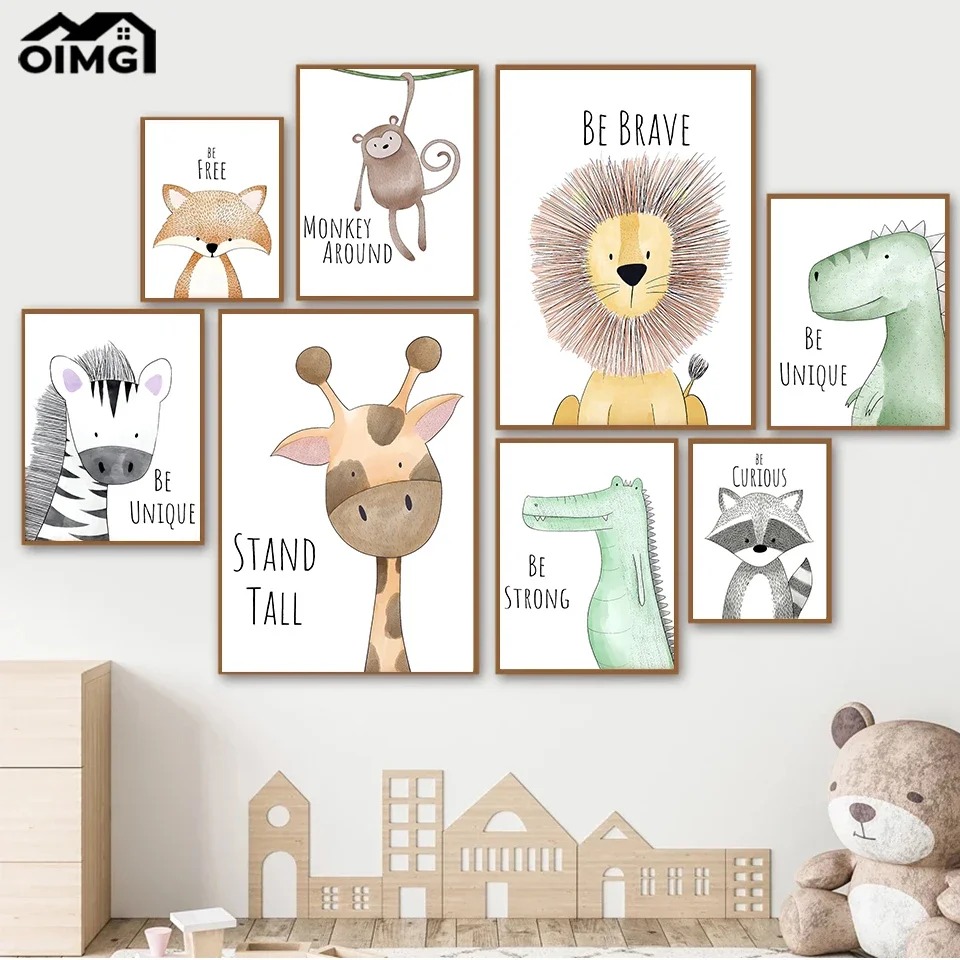 1pc frameless,Baby Lion Zebra  – обзор и цена Baby Nursery Elephant