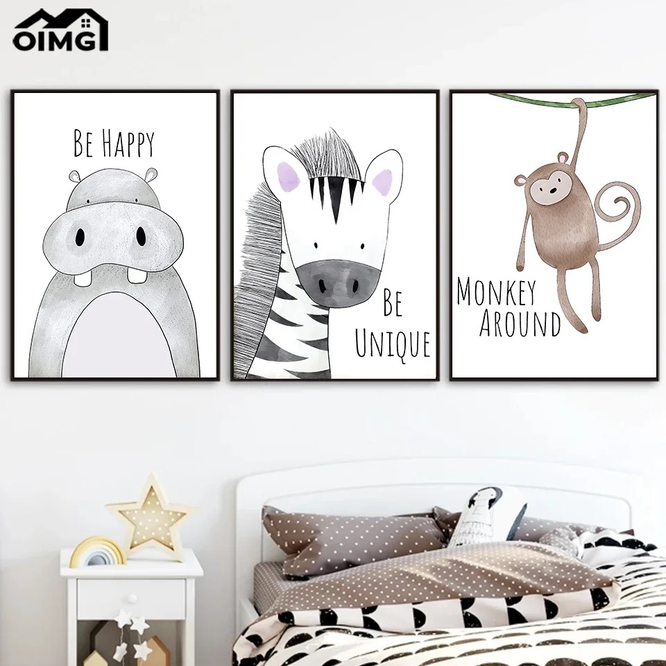 1pc frameless,Baby Lion Zebra  – обзор и цена Baby Nursery Elephant